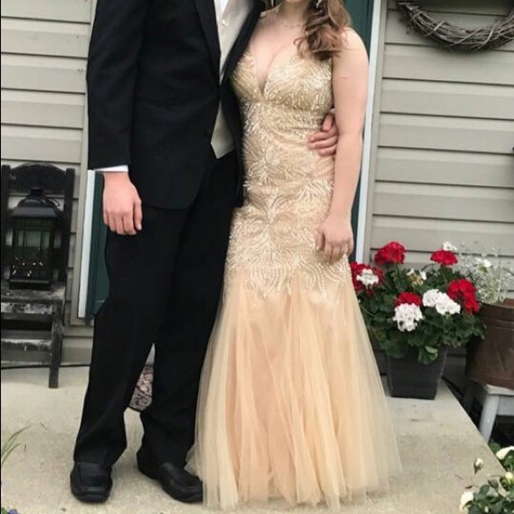 Champagne Formal/ Prom dress